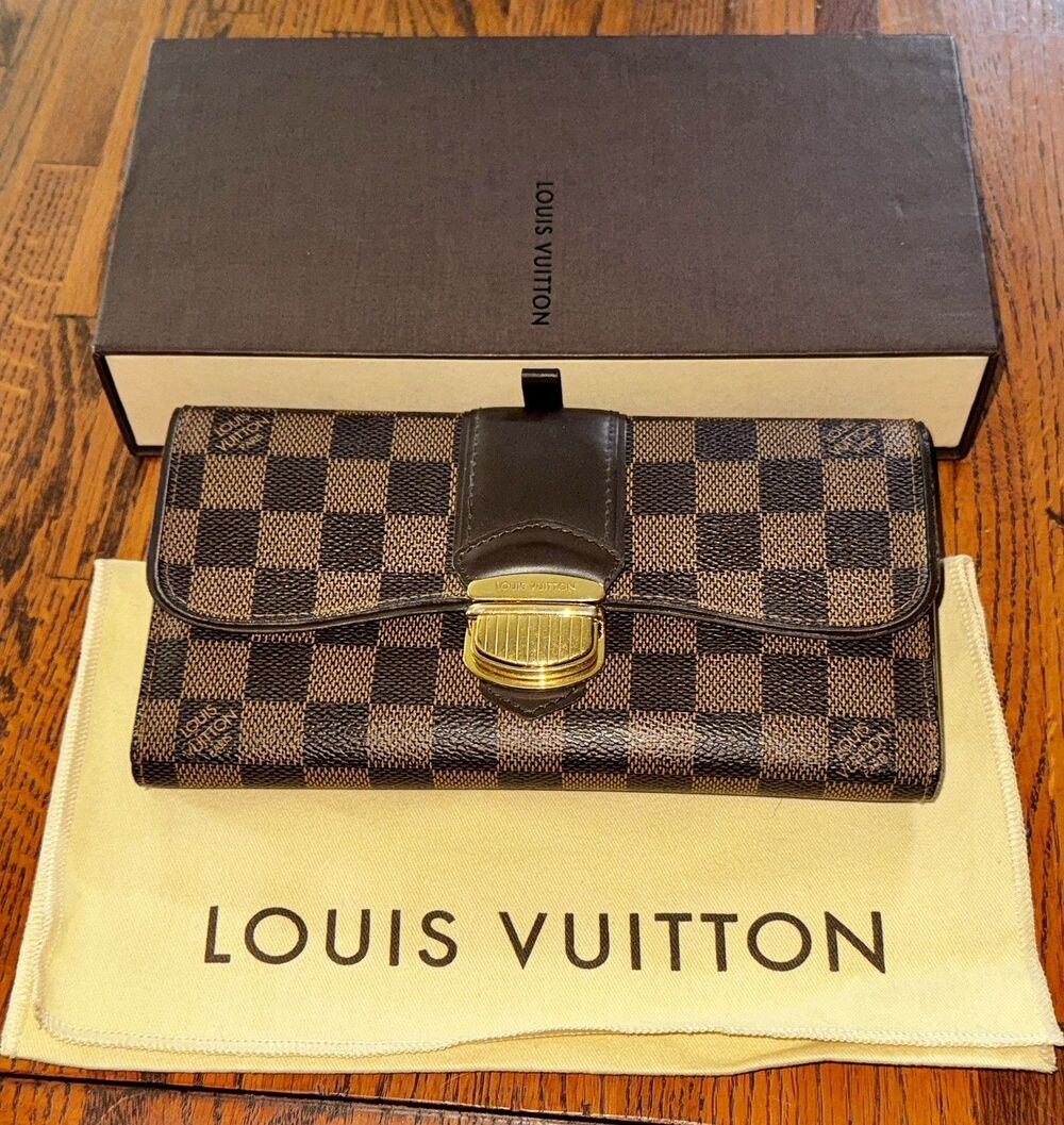 Louis Vuitton Damier Portefeuille Sistina Wallet A+: VERY GOOD CONDITION!!INSIDE